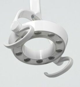the Belmont 900 series light can be integrated with your treatment centre or ceiling mounted seperately