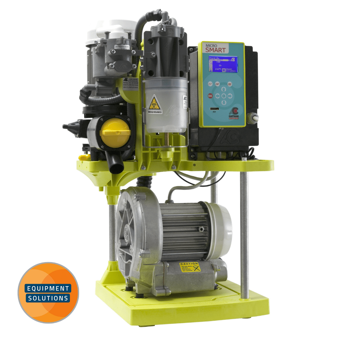Cattani Micro Smart Suction Pump delivers a high performance with low power consumption.