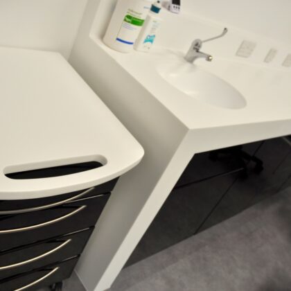 dental surgery design with bespoke dental cabinetry
