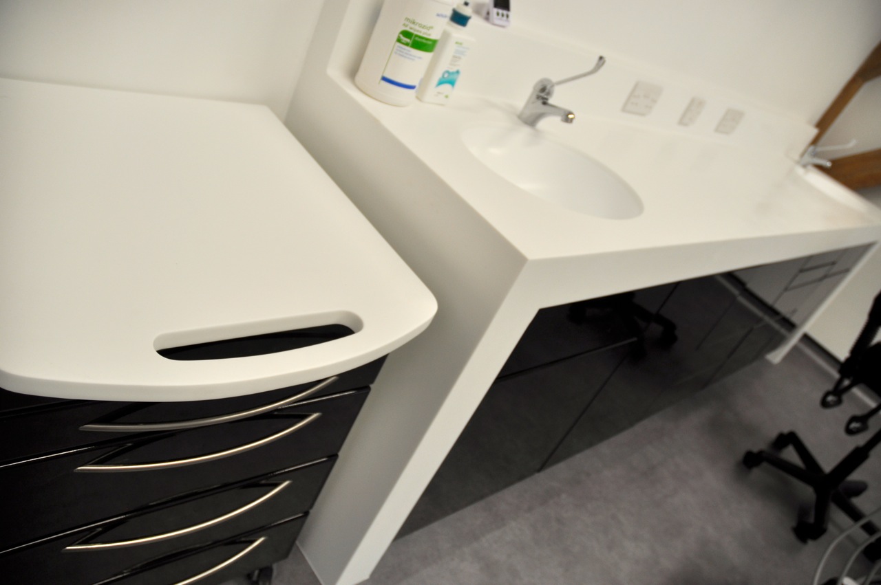 dental surgery design with bespoke dental cabinetry