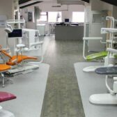 Birds eye of showroom Dental Equipment Showroom