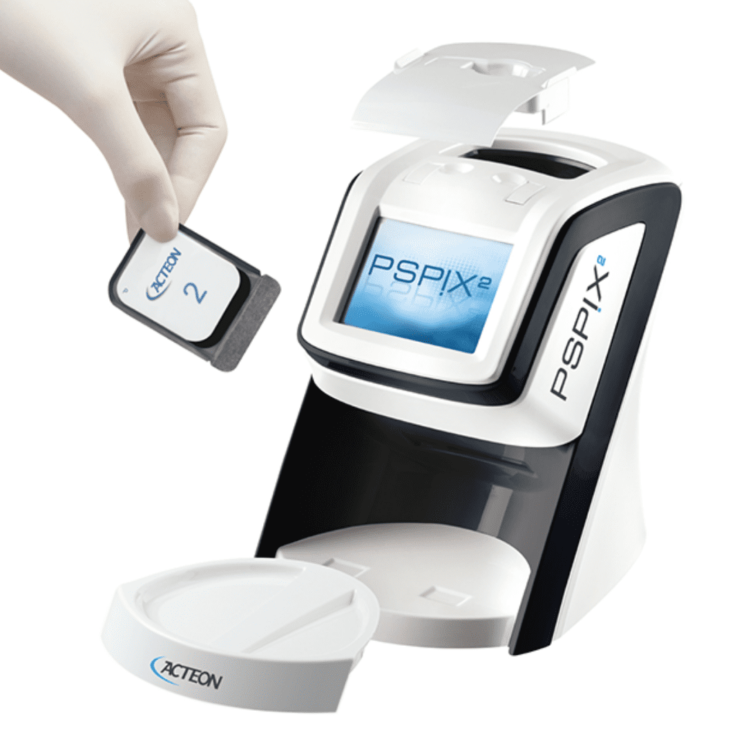 The Acteon PSpix Image plate scanner has a large touchscreen