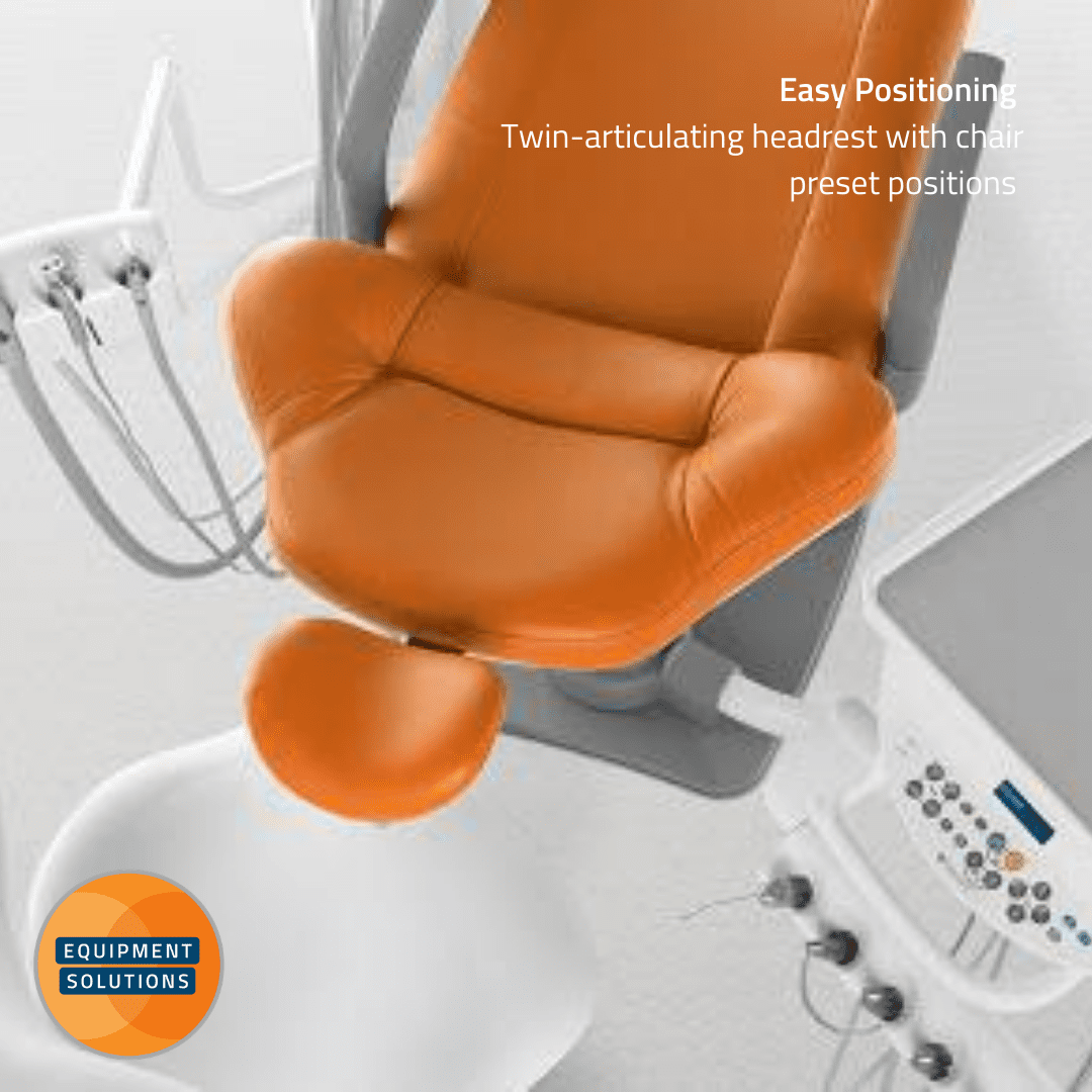 Belmont Compass Dental Chair with its rear mounted delivery allows your nurse to prepare quickly and easily.