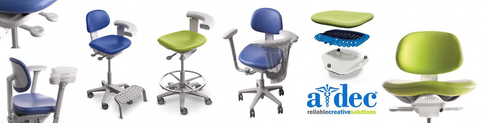 Adec dentist stools