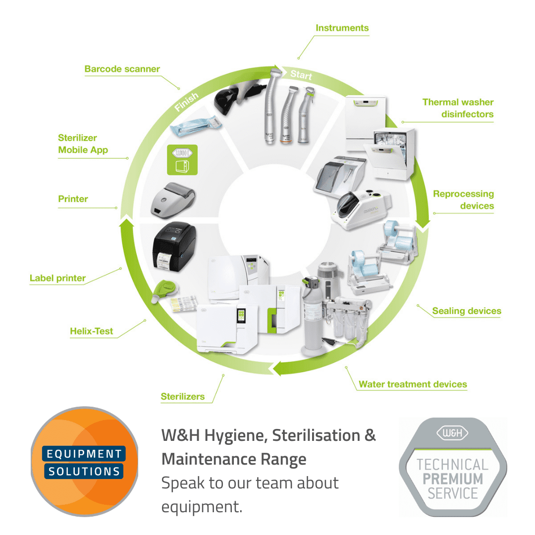 W&H Hygiene, Sterilisation & Maintenance is an extensive range of equipment for your dental practice.