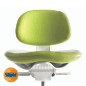 The A-dec 521 Dental Stool supports a positive posture.