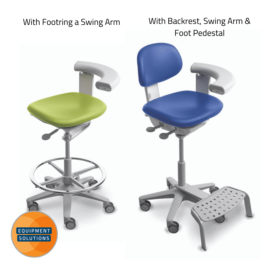 They offer the A-dec 522 Nurses stool with or without backrest.