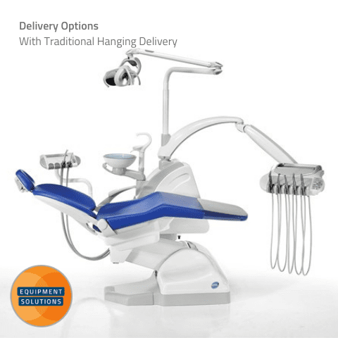 Fedesa Astral Dental Chair with traditional hanging delivery.