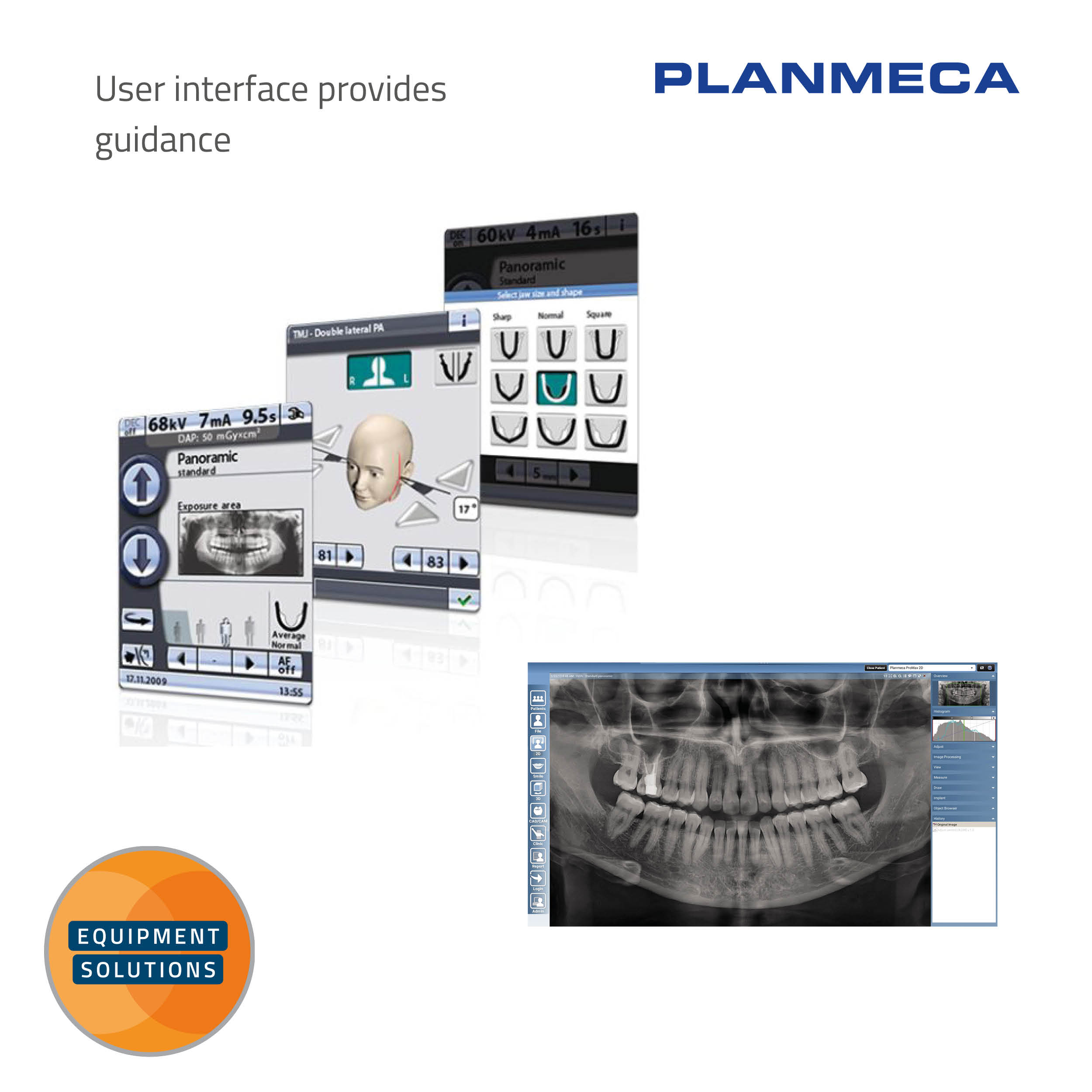 Planmeca ProOne OPG works alongside the easy to use Romexis software