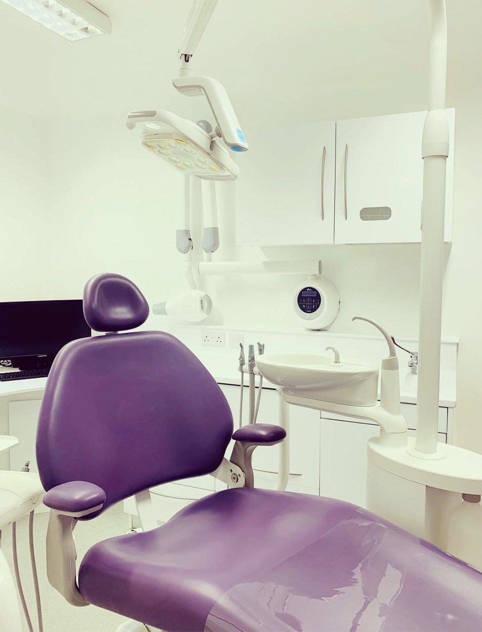 Dental Surgery Design with a new A-dec chair, Durr intraoral x-ray and dental cabinetry