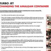 How to change the amalgam pot on a Cattani Turbo Jet Compact