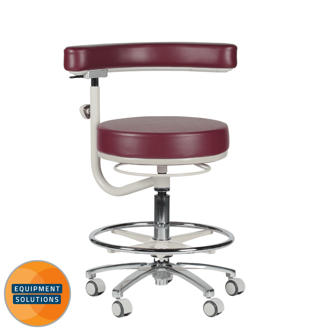 Murrays Gemini HGEM-SAB Nurse's Stool with Swing Around Backrest