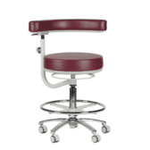 Murrays Gemini HGEM-SAB Nurse's Stool with Swing Around Backrest