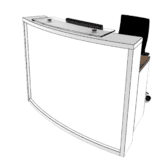 Light Reception Desk RENDER Light Reception Desk