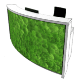 Moss Reception Desk RENDER Moss Reception Desk