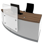 Zed Reception Desk RENDER Zed Reception Desk