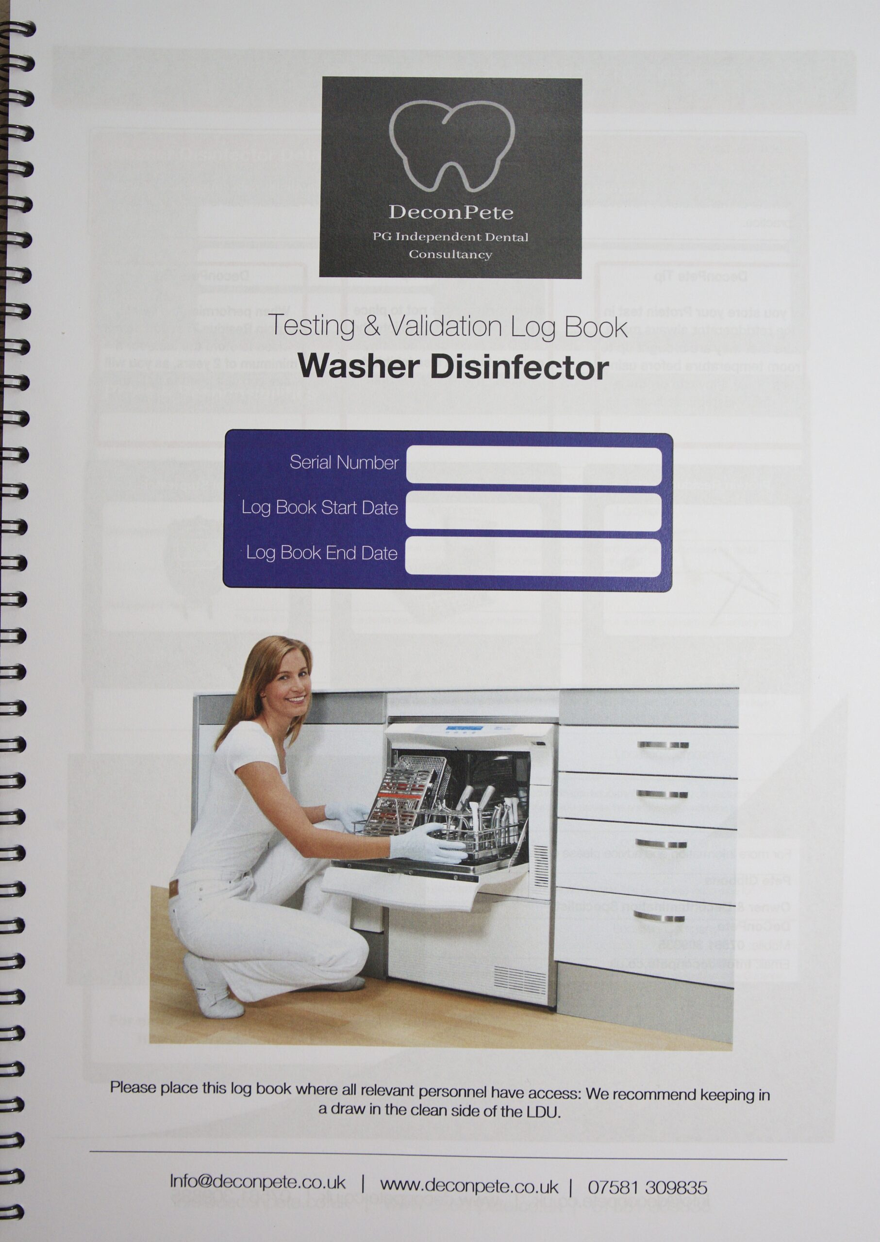 Decontamination Compliance Book - Washer Disinfector