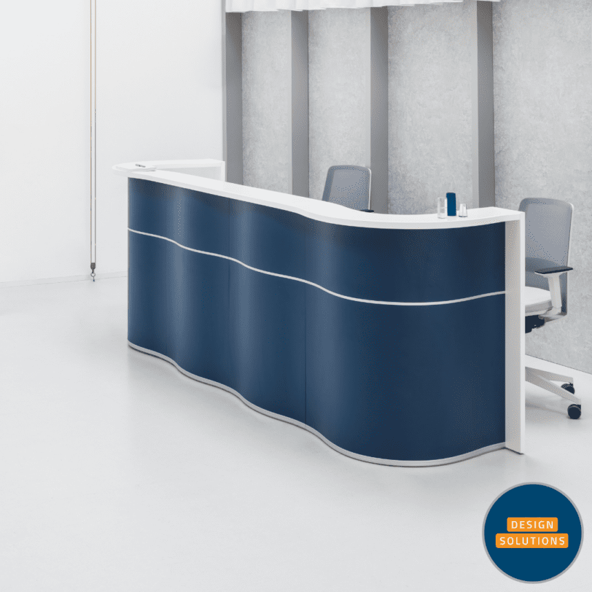 mdd Wave Reception Desk - Hague Dental Supplies