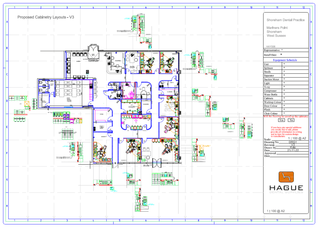 The Dental Practice Shoreham CAD layout