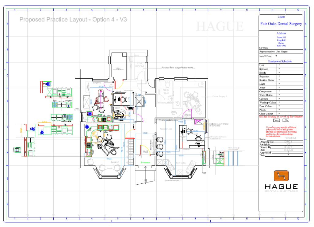 CAD Plan Fairoaks Dental Surgery