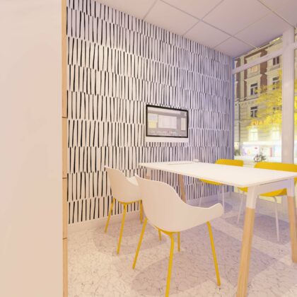 Smilo dental 3D Reception render