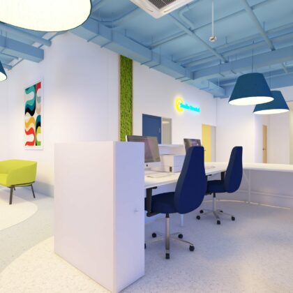 Smilo dental 3D Reception render