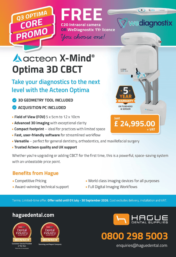 Acteon X-Mind Optima 3D CBCT | Hague Dental Supplies |