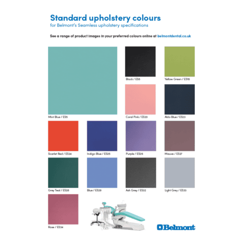 Belmont Standard Upholstery colours 2026 Belmont Dentist ic-D Stool | Hague Dental Supplies |